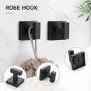 TQKAG 5-Piece Matte Black Bathroom Hardware Set Classic Wall Mounted Bathroom Accessories Set SUS304 Stainless Steel Towel Bar Sets 23.6" Towel Rack for Bathroom Towel Holder Set,Black
