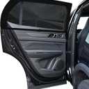 ZATOOTO Car Window Shades - Single Layer Window Screen for Rear Side, Car Window Covers Elastic Mesh for Most Vehicles, Side Window Sun Shade for Baby Easy Installation, Breathable & Clear View