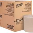 Genuine Joe Hardwound Roll Towels, Kraft, 7.9" x 600', 12 Count