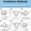 24 INCH Ceiling Fan Downrod With Extended Wires,1 inch Outside Diameter, Extension Rod Only Ceiling Fans Compatible, Not Threaded(Black)