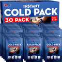 Instant Ice Cold Packs (7x 5) Disposable Ice Packs for Pain Relief, Swelling, Injuries, Toothaches, and Sprains  Cold Therapy for Athletes, First Aid, Travel & Outdoor Use (30 Pack)