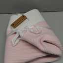 danpinera Large Woven Basket 25*16*16 Rectangle Woven Baskets for Storage, Storage for Living Room, Soft Cotton Rope Basket With Handle, Large Basket for Kids Dog Toys, 108L Pink+White