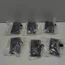 6 Pack Metal Christmas Stocking Holders for Mantle Heavy Duty Stocking Hangers Stocking Hook Christmas Ornaments for Counter Tables Window Fireplace Mantle Decoration (Black)