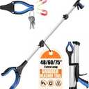 60Inch Extra Long Grabber Reacher Tool, LEGENDONE Easy Foldable Reacher Grabber, Dual Magnetic Tip Pickup Tool Trash Picker, Strong Grip Aid for Upper Shelves, Elderly, Surgery Recovery Must Have