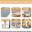 Pet Hair Removal Tool for Dog and Cat,Pet Hair Remover Removes Fur and Lint from Couch,Carpet,Cat Tree Tower Bed,Car Interiors,Rug,Mat,Coat,and Various Furniture,Silicone Material,Reusable (1 Pack)