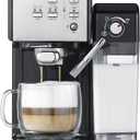 Mr. Coffee Programmable Espresso & Cappuccino Machine with Automatic Milk Frother & 19-Bar Pump, Stainless Steel
