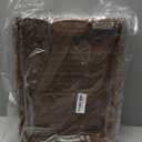 Serving Tray with Scalloped Edge, Rectangular Wicker Tray with Handles, Ideal for Breakfast or Meals in Bed and on Sofa, Decorative Coffee Table Tray to Enhance Dining (Coffee Brown)