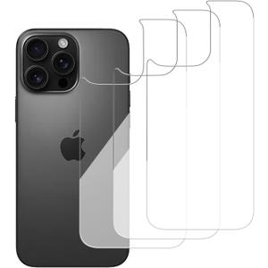 3 Pack Glass Back Screen Protector Compatible for iPhone 16 pro max 6.9-Inch [9H Hardness]-HD Back Tempered Glass, Scratch Resistant,Easy Installrear glass protector