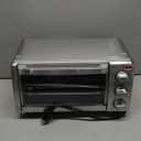 Black+Decker 4 Slice Toaster Oven - Stainless Steel, 17.2"D x 12"W x 9.33"H