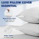 Elegear Silver Infused Cooling Pillow Cases for Hot Sleepers, Clean Fabric Cooling Pillowcase Q-Max>0.5, Soft Silky Pillowcases for Hair & Skin, Summer Zipper Pillowcase Cover Set of 2-Standard, Gray