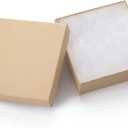 GEFTOL Jewelry Gift Boxes 20 Pack 3.5x3.5x1 Inch Cardboard Jewelry Boxes, Small Gift Boxes for Jewelry Earrings Necklaces Handmade Bangles Bracelets(Brown)