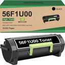 56F1U00 56F1U0E Ultra High Yield Black Toner Cartridge (25,000 Pages) for Lexmark MS521, MS621, MS622, MX521, MX522, MX622, MS521dn, MX521ade, MS621dn Series Laser Printers(with Chip)
