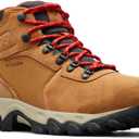 Columbia Men's Newton Ridge Plus II Suede Waterproof Hiking Boot (10 Wide, Elk/Mountain Red)