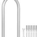 Aluminum Dock Handrail, 24" x 13" Dock Boarding Handrail, Dock & Boat Aluminum Safety Grab Bar, 36in Swimming Pool Handrail & Hot Tub Handrail, Silver