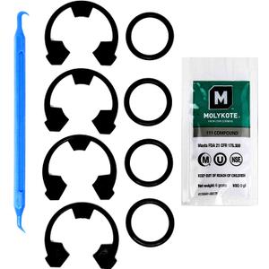 Water Softener Seal Kit 7337571, 7170288, STD302213, WS03X10025 4 ea, 7337563 1205500 7116713 WS60X10004 4 ea. Dow Molykote O-Ring Lubricant & Scratch Free O-Ring Pick