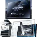 Nmoiss 3 in 1 16 New Model Y Premium & performance (2026) Screen Protector Matte 3 Psc Protector Center Display + Rear Touchscreen + Rearview Mirror Model Y
