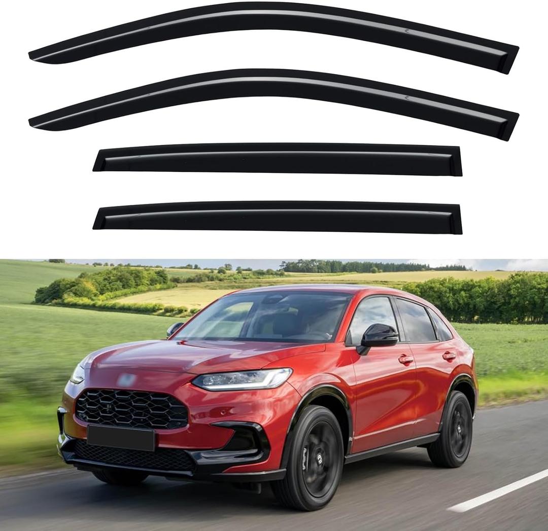 Window Visors Rain Guards for 2023 2024 2025 2026 Honda HR-V, Out-Channel Window Vent Wind Deflectors Visors Shades for 23 24 25 26 HRV