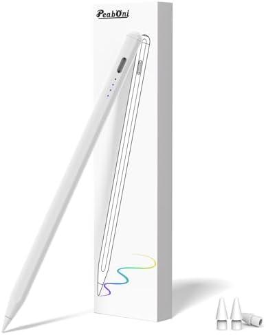 Stylus Pen for iPad Touch Screens 15 Mins Fast Charge Tablet Pen Active Stylus Pencil 2nd Generation Compatible with iPad Pro 11"/12.9"/M4, Air 3/4/5/M2,Mini 7(A17 Pro)/6/5 Gen, iPad 10/9/8/7/6 White