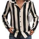 Zeagoo Women Button Down Shirts Business Casual Tops Long Sleeve Blouses for Women Dressy Casual Printed Work Tops S