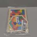 2 Pack Wooden Russian Blocks Puzzle + Hexagon Puzzles for Kids & Adults, Wooden Block Puzzle Intelligence Brain Teasers Toy Logic Game STEM Educational Gift for Children