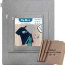 ReArt 3 Pcs Heat Press Mat 10" x 8" / 12" x 12" / 16" x 20" with 3 Pcs Teflon 12" x 16" for Cricut Easypress Both Sides Applicable - Cricket Craft Vinyl Ironing Insulation Transfer Heating Mats