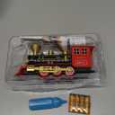 Hot Bee Train Toys Train Steam Locomotive Engine Toy, Smoke, Lights & Sounds, for 3 4 5 6 7+ Year Old Kids