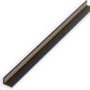 Outwater Plastics Black 5/16''X 7/16'' Styrene Plastic Extruded 90 Degree Angle 48 Inch Lengths (Pack of 3)