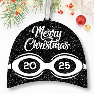 2 x MAPDTWO Swimmer Ornaments - Swimming Ornaments for Christmas Tree - Swimming Christmas Ornament - Gifts for Swimmers, Swim Lovers, Coach, Teacher, Girls, Boys, Women, Men - Acrylic Ornament 2025