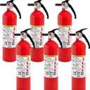 Kidde Multi Purpose Fire Extinguisher for Home, Office, Dorm, Residential, 1A10BC, 6 Pack, EXP: 2026