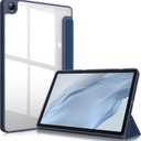 Fintie Hybrid Slim Case for Samsung Galaxy Tab A9 Plus/A9+ 5G 11 Inch 2023 Model (SM-X210/X216/X218), Shockproof Cover with Clear Transparent Back Shell, Auto Wake/Sleep, Navy