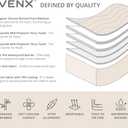 Organic All in One Crib Sheet and Mattress Protector - Waterproof Protectors - Reusable Washable  Fits Cribs  52x28- with 9 Skirt White