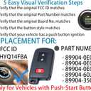 Smart Key Fob for Toyota Highlander 2016-2019, Alliskeys Proximity Remote Control Key Fob Compatible for Toyota Highlander Tacoma 2016-2019 HYQ14FBA 89904-35040 281451-2110