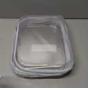 3PCS Clear Hard Plastic Zipper Case, Double Zippers Hard Pouch, Portable Travel Organizer Bin Clear Makeup Bag for Toy Storage, Snack Bag, Cosmetics, Pencil Case, Diaper Bag, Toiletry Bag (3PCS-M)