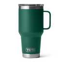 YETI Rambler 30 oz Travel Mug, Stainless Steel, Vacuum Insulated with Stronghold Lid, Black Forest Green