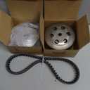 GY6 50cc Performance Clutch Kit, fit for GY6 50cc 4 Stroke 139QMB Engine Scooter ATV, includes Front Clutch Assembly and Variator Assembly with 669 belt