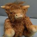 Heatable & Coolable Highland Cow Stuffed Animals Plushie, Microwavable Heating Pad for Soothing & Relaxation, Lavender Scented Cattle Plush Toys for Stress Relief, Stuffed Cow Gifts