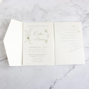 Ivory Invitation Pocket Envelope For Wedding Engagement Bridal Shower Birthday 20 sets (ivory)