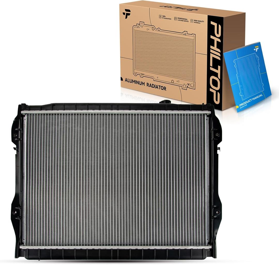 PHILTOP Radiator Compatible with 1995-1998 2000-2004 Tacoma, 1999 Tacoma 3.4L, 1999 Tacoma 2.4L, 1999 Tacoma 2.7L CU1778 (18-11/16 in. Between Tanks)