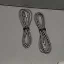 Basesailor for iPhone 17 16 Pro Max Charger Cord,USB to USB C Cable,Type C Charging Power Cord for Apple 17e 15 iPad 10 Air 4 5,Samsung Galaxy S26 S25 S24 S23,Silver,2Pack 10FT(3M)