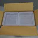 Naivees 12 Pack Storage Box Clear Organizing Container with Latching Lids Plastic Stackable Storage Bins for Lego, Crayon, Pencil and Other Small Product (Clear)