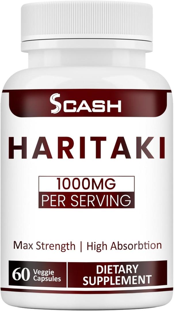 scash Haritaki 1000mg Per Serving, Vegetarian, Gluten Free, 60 Capsules (Pure, Non-GMO & Gluten Free, Expiration Date 11/2026