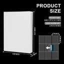 White 9-Pocket Trading Card Album - 20 Pages 360 Cards Storage Capacity Trading Card Binder, Premium Secure Snap Closure, Durable Collectible Album Folder for Sport Cards and Hobby Collections