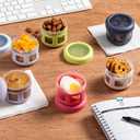 Ello Reusable Condiment Containers with Screw-on Leak Proof Lid | Perfect for Salad Dressing Sauce Dips Lunchbox Picnic Travel Bento Box | BPA-Free | Dishwasher Safe
