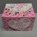 Hollyhi 58 Pcs Kids Makeup Kit for Girl, Princess Toys Real Washable Cosmetic Set with Mirror, Kids Makeup Sets for Girls, Play Make Up Birthday Gifts for 3 4 5 6 7 8 9 10 11 12 Years Old Kid (Pink) (Pink and White)