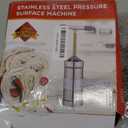 Stainless Steel Manual Noodles Press Machine Pasta Maker with 5 Noodle Mould