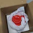 Husfunov Butter Crock With Water Line for Countertop, French Dish With Lid, Ceramic Keeper for Fresh Spreadable Butter, Container Holder for Kitchen and Home Decor, Red