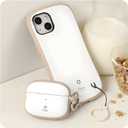 iFace First Class Case [Compatible with AirPods 3]  Cute Shockproof Hybrid Dual Layer [Hard Cover + Bumper] Keychain Protective Case [Drop Tested]  Milk