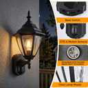 18.5"Large Outdoor Motion Sensor Porch Light Dusk to Dawn Wall Sconce Light, Large - 1 Pack