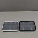 Restree Weekly Pill Organizer, Magnetic Moisture Proof Pill Case, Large Capacity Travel Pill Box with Inner Clear Lid for Vitamins, Supplements, and Daily Medications 8 Compartment (Black)