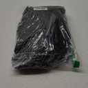 Smiry Picnic Table Cover with Bench Covers, Waterproof Elastic Fitted Polyester Tablecloths for 6 Ft Rectangle Tables, Washable Windproof Tablecloth for Camping, RV & Outdoor (Black, 30x72 Inches)